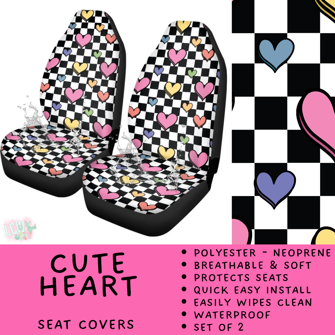 Batch #554 - Car Accessories 3 - Closes 7/10 - ETA early/mid Sept - Cute Heart Vehicle Seat Covers