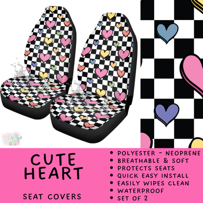 Batch #554 - Car Accessories 3 - Closes 7/10 - ETA early/mid Sept - Cute Heart Vehicle Seat Covers
