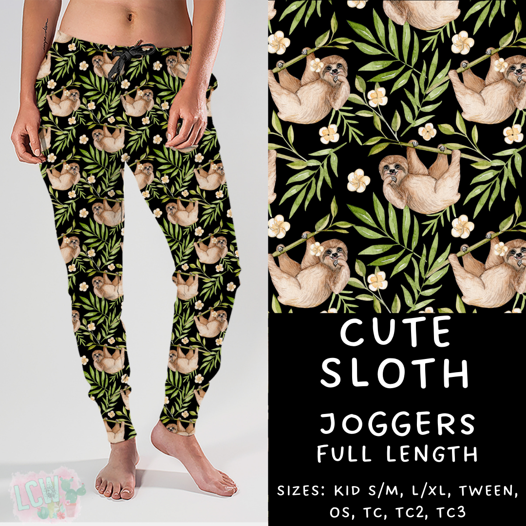 Batch #277 - December Request Run - Closes 1/27 - ETA late March - Cute Sloth Joggers