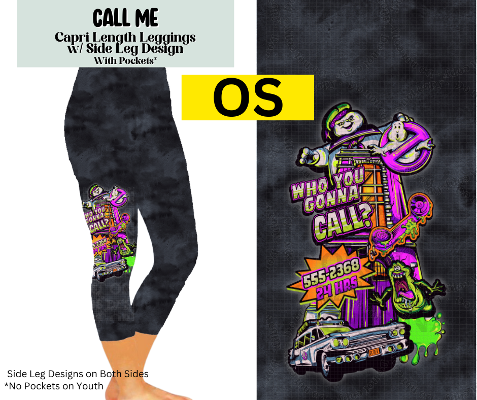 Call Me Capri Leggings w/ Side Leg Designs