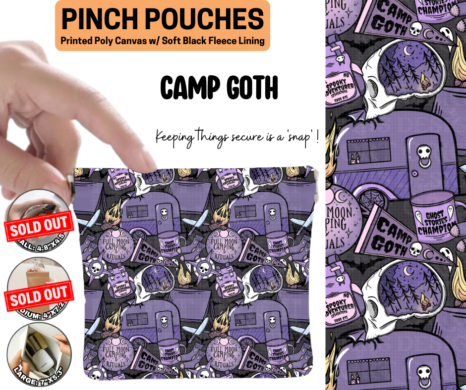 Camp Goth Pinch Pouches