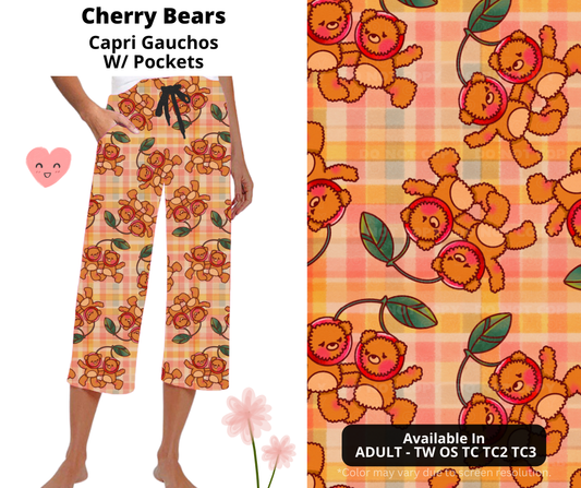 Preorder! Closes 3/3. ETA June. Cherry Bear Capri Gauchos