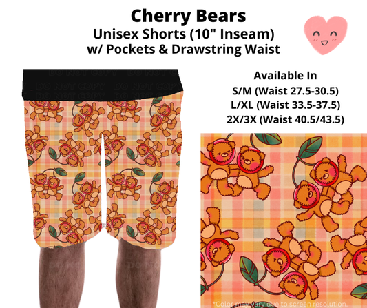 Preorder! Closes 3/3. ETA June. Cherry Bears Unisex Shorts