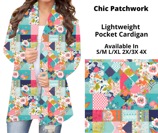 Preorder! Closes 12/23. ETA March. Chic Patchwork Pocket Cardigan