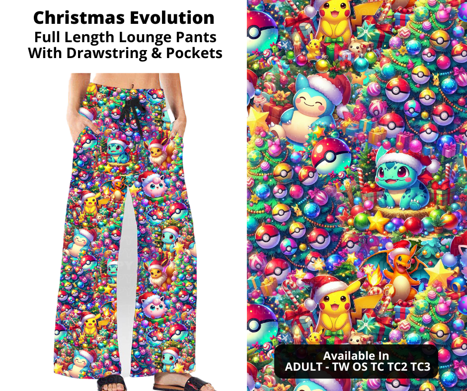 Preorder! Closes 9/18. ETA Nov. Christmas Evolution Full Length Lounge Pants