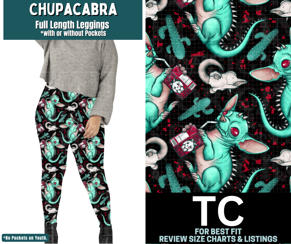 Chupacabra Full Length Leggings w/ Pockets