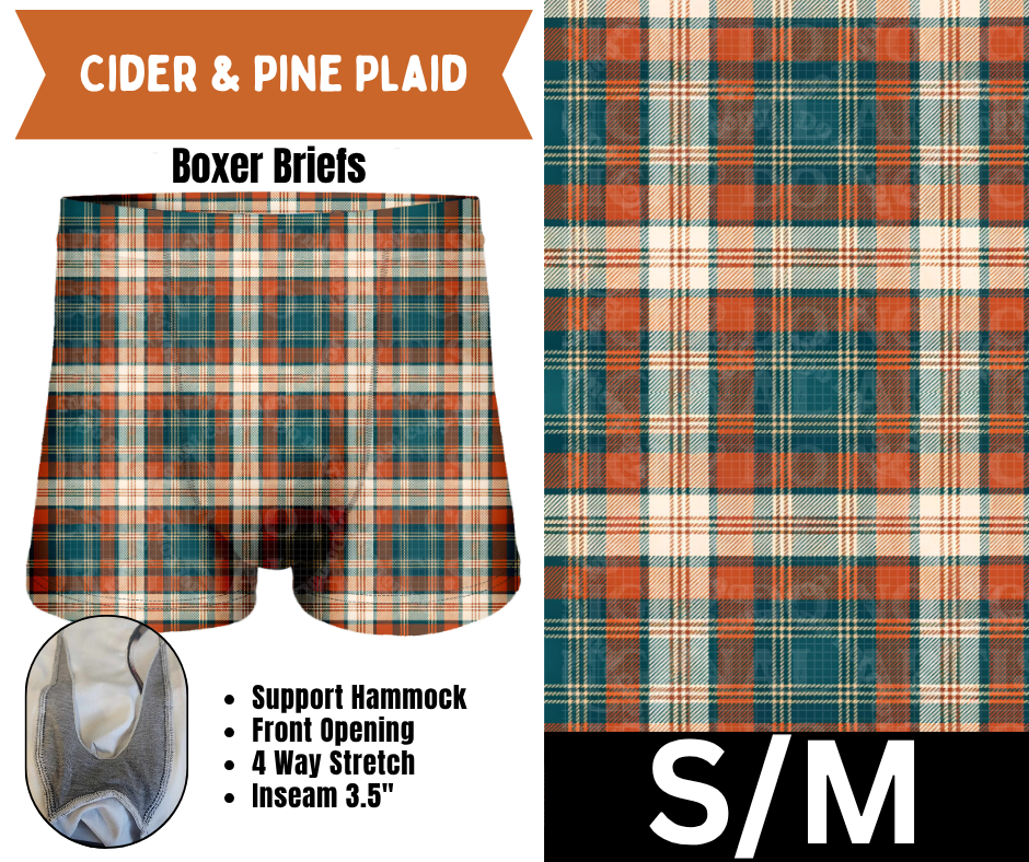 Cider & Pine Plaid Boxer Briefs