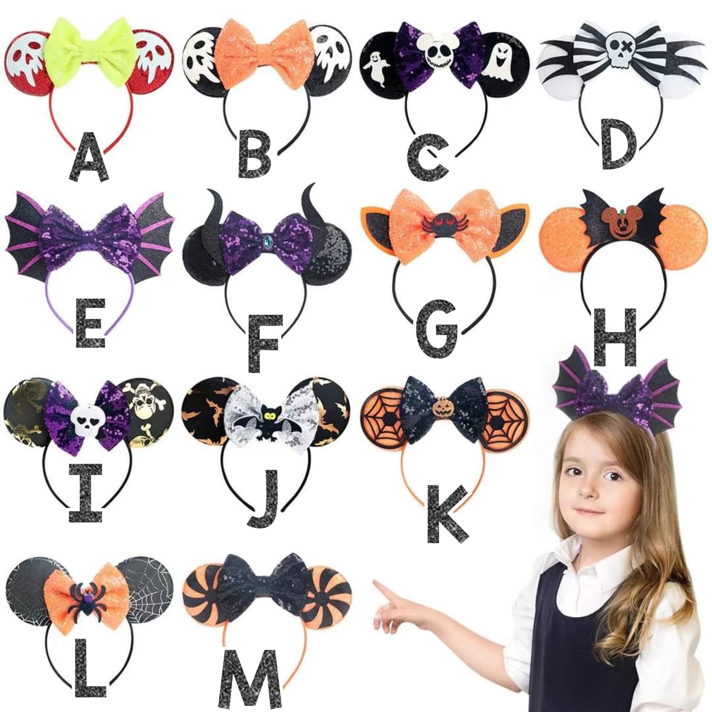 Halloween Mouse Ears Hair Bands