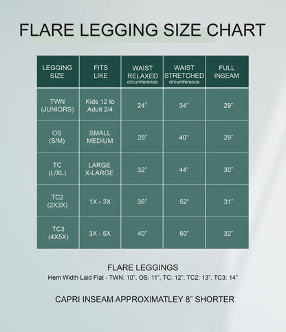 RTS - Summer Sunflower Flare Leggings w/ Pockets