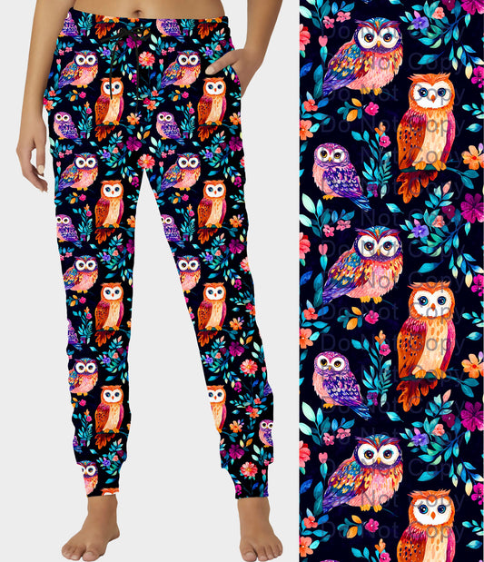 RTS - Colorful Owls Joggers