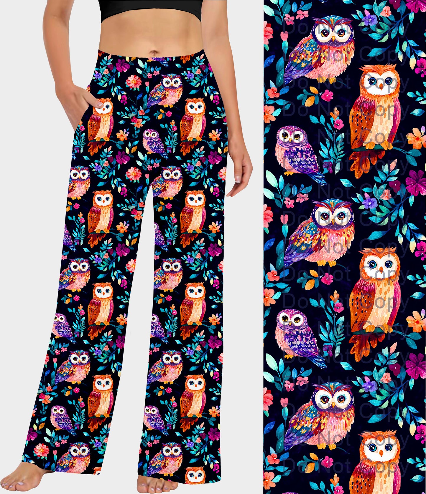 RTS - Colorful Owls Lounge Pants