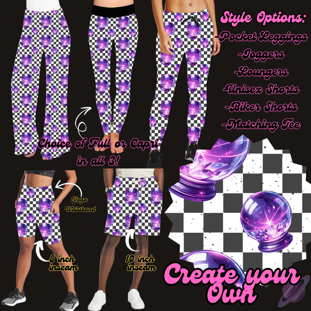 CREATE YOUR OWN- LEGGING/JOGGER/LOUNGER/SHORTS - EDGY PREORDER CLOSING 2/26