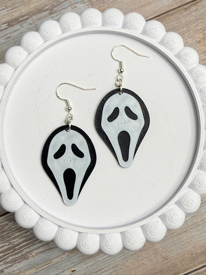 Ghost Mask- 3D Printed Earrings