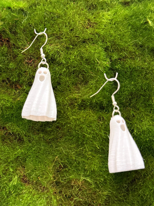 Ghosties- 3D Printed Earrings - Halloween