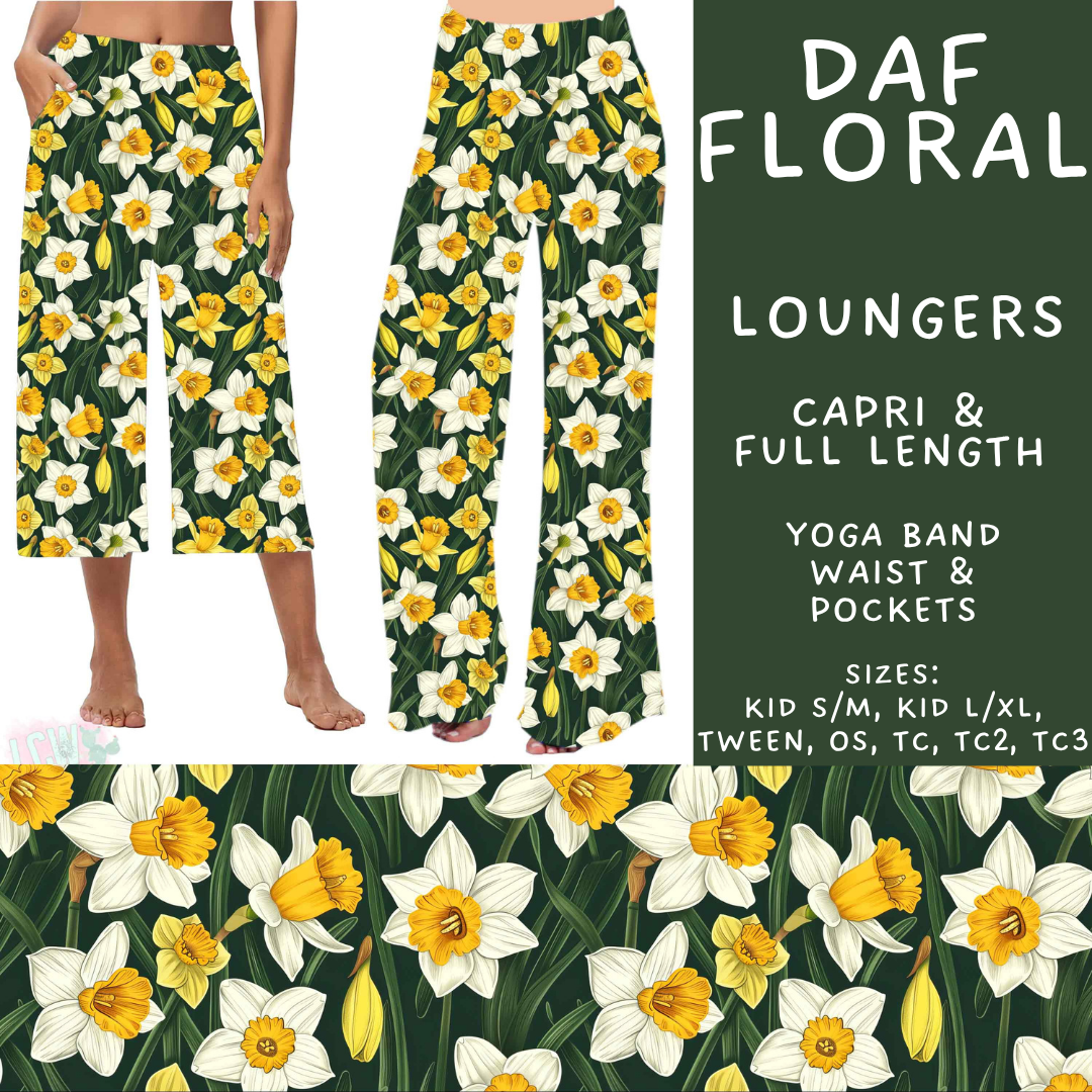Batch #578 - July Request Run - Closes 8/31 - ETA late October - Daf Floral Capri and Full Length Loungers