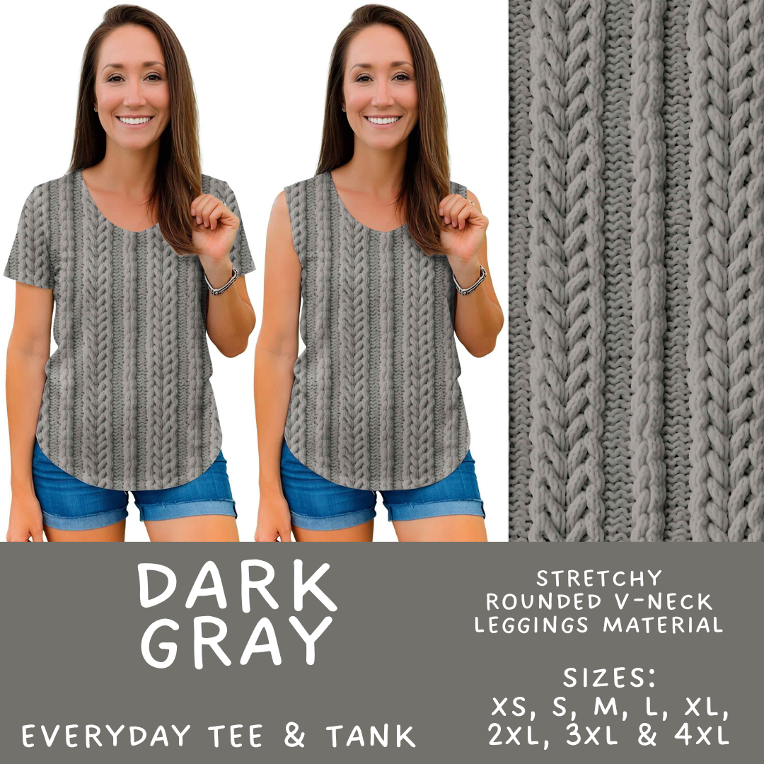 Batch #596 - Sweater Weather - Closes 10/9 - ETA early Dec - Dark Gray Everyday Tank & Tee