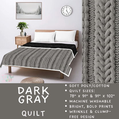 Batch #597 - Christmas Quilts - Closes 10/12 - ETA early Dec - Dark Gray Quilt