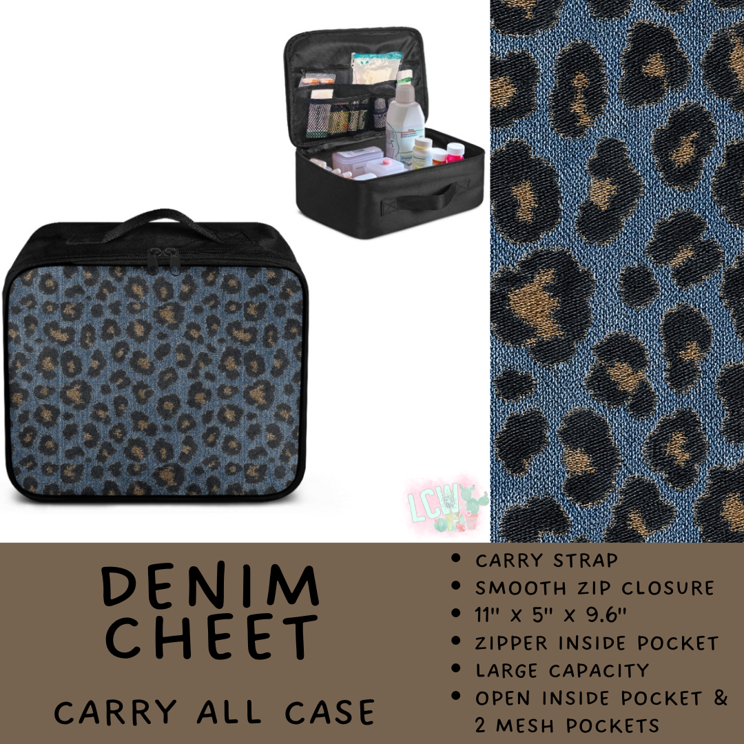 Batch #573 - Carry All Case - Closes 8/21 - ETA late October - Denim Cheet Carry All Case