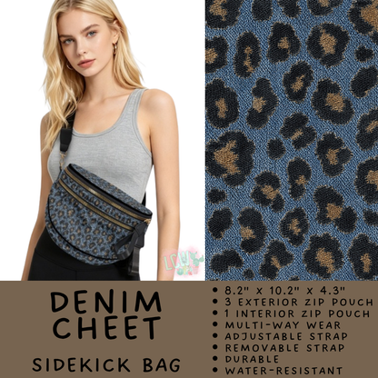 Batch #579 - Sidekick Bags 2 - Closes 9/2 - ETA early November - Denim Cheet Sidekick Bag