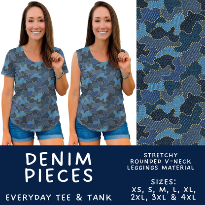Batch #607 - Fun Run 28 - Closes 11/2 - ETA early Jan - Denim Pieces Everyday Tank & Tee