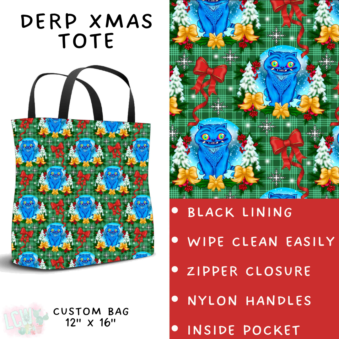 Batch #558 - Magical Character Christmas - Closes 7/20 - ETA mid/late Sept - Derp Xmas Tote