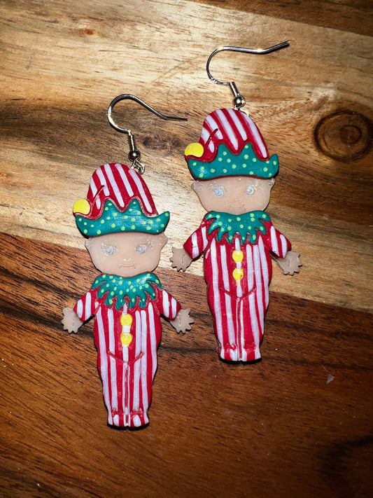 Elf Kewpie Doll- Merry Collection- Hook Earring