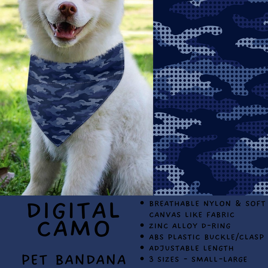 Batch #486 - Pet Gear Collection - Closes 2/6 - ETA early April - Digital Camo Pet Collar Bandana
