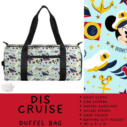 Batch #609 - Travel Collection 2 - Closes 11/6 - ETA early Jan - Dis Cruise Duffel Bag