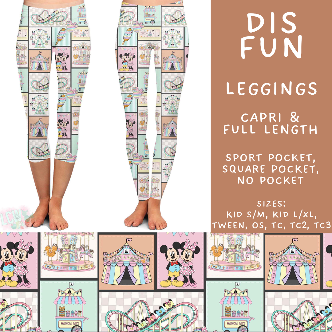 Batch #572 - Magical Faves 23 - Closes 8/19 - ETA mid October - Dis Fun Full and Capri Length Leggings