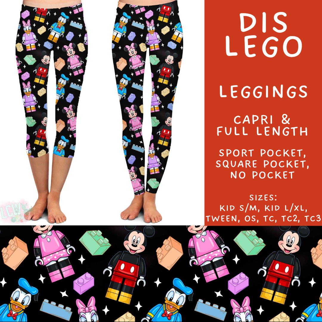 Batch #572 - Magical Faves 23 - Closes 8/19 - ETA mid October - Dis Lego Full and Capri Length Leggings