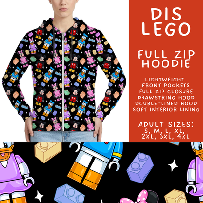 Batch #572 - Magical Faves 23 - Closes 8/19 - ETA mid October - Dis Lego Full Zip Hoodie