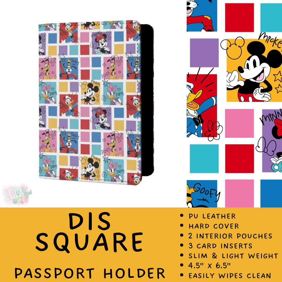 Batch #609 - Travel Collection 2 - Closes 11/6 - ETA early Jan - Dis Square Passport Holder