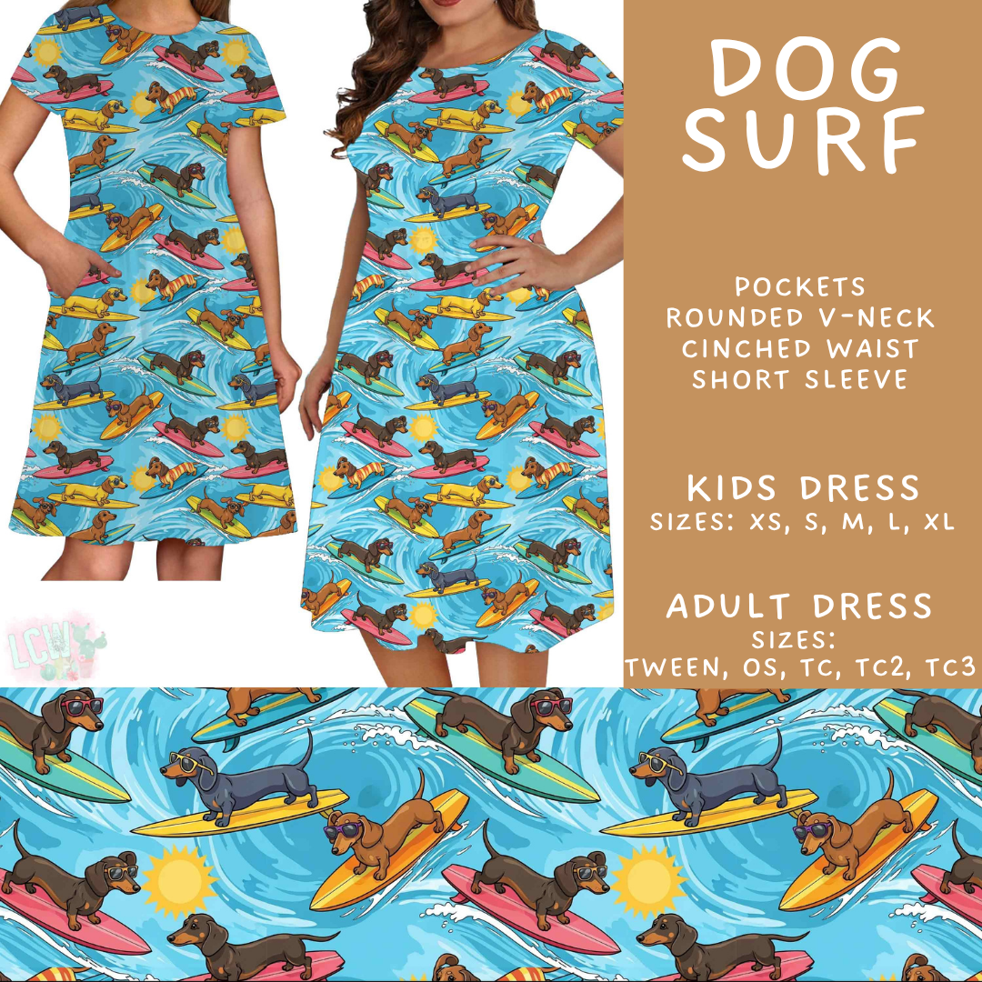 Batch #562 - Fun Run 25 - Closes 7/29 - ETA late Sept - Dog Surf Adult & Kids Dresses