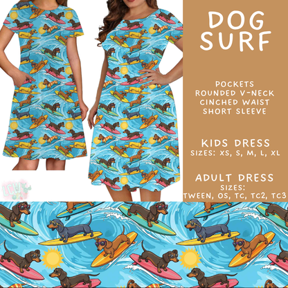 Batch #562 - Fun Run 25 - Closes 7/29 - ETA late Sept - Dog Surf Adult & Kids Dresses