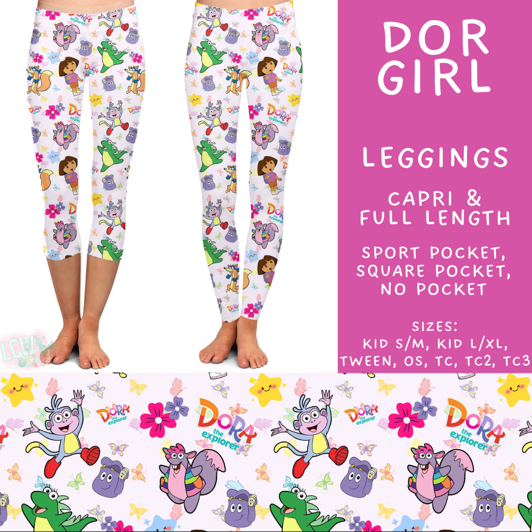 Batch #555 - Cool Characters 7 - Closes 7/13 - ETA mid Sept - Dor Girl Full and Capri Length Leggings