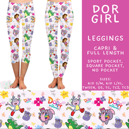 Batch #555 - Cool Characters 7 - Closes 7/13 - ETA mid Sept - Dor Girl Full and Capri Length Leggings
