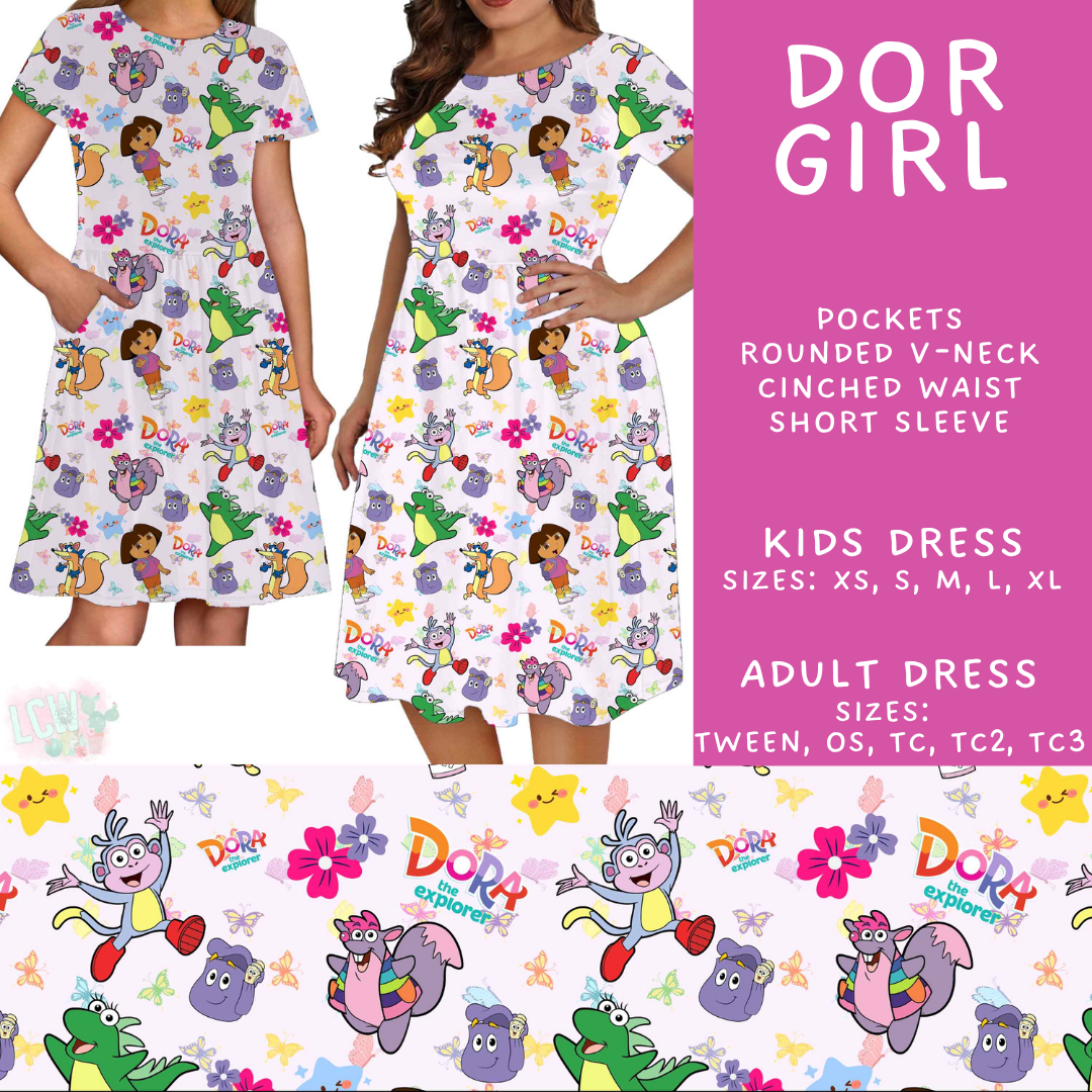 Batch #555 - Cool Characters 7 - Closes 7/13 - ETA mid Sept - Dor Girl Adult & Kids Dresses