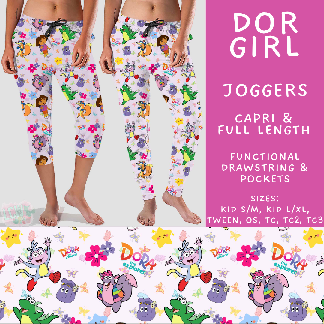 Batch #555 - Cool Characters 7 - Closes 7/13 - ETA mid Sept - Dor Girl Full and Capri Length Joggers