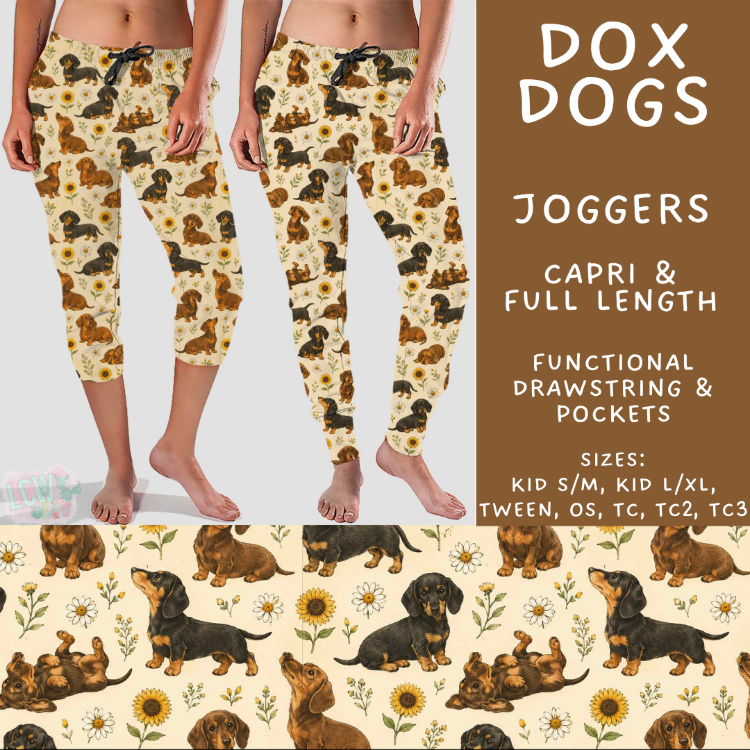 Batch #589 - August Request Run - Closes 9/23 - ETA mid/late Nov - Dox Dogs Full and Capri Length Joggers