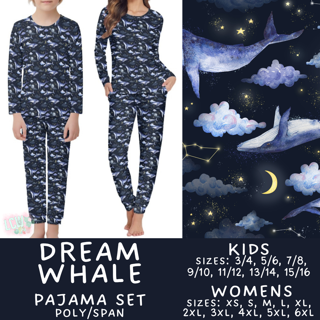 Batch #587 - Family Pajamas 2 - Closes 9/18 - ETA mid Nov - Dream Whale Women's & Kid's Pajama Sets
