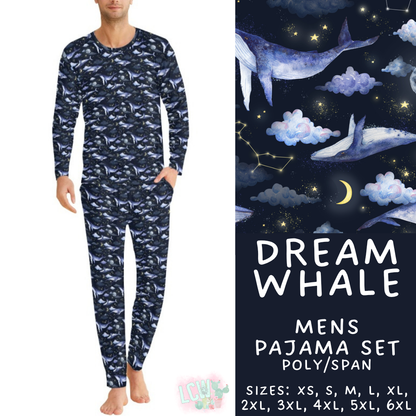 Batch #587 - Family Pajamas 2 - Closes 9/18 - ETA mid Nov - Dream Whale Men's Pajama Set