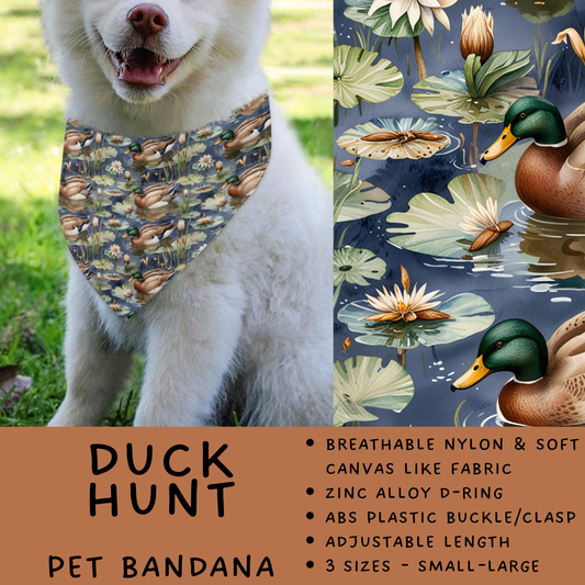 Batch #486 - Pet Gear Collection - Closes 2/6 - ETA early April - Duck Hunt Pet Collar Bandana