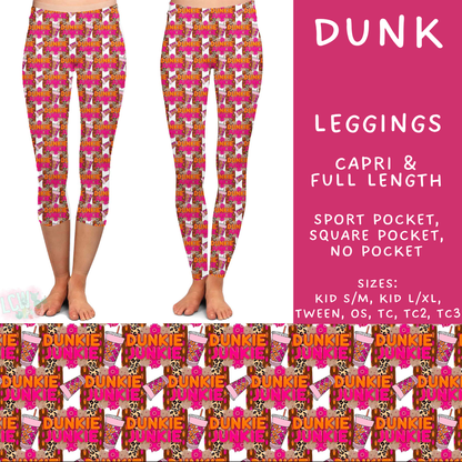 Batch #592 -  Fun Run 27 - Closes 9/30 - ETA late Nov - Dunk Full and Capri Length Leggings