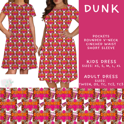 Batch #592 -  Fun Run 27 - Closes 9/30 - ETA late Nov - Dunk Adult & Kids Dresses