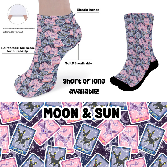 MOON & SUN - CUSTOM PRINTED SOCKS ROUND 2