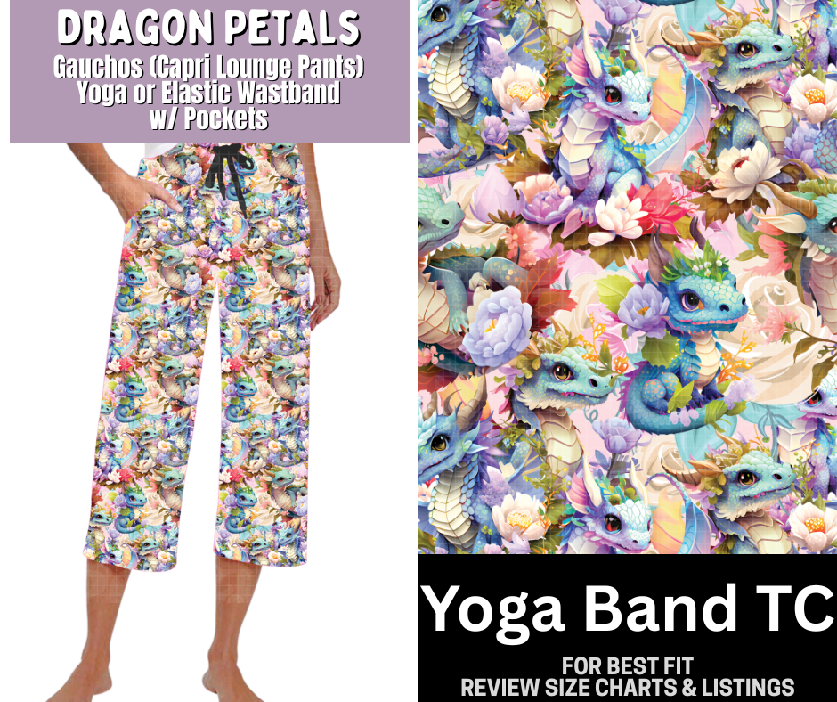Dragon Petals Capri Gauchos
