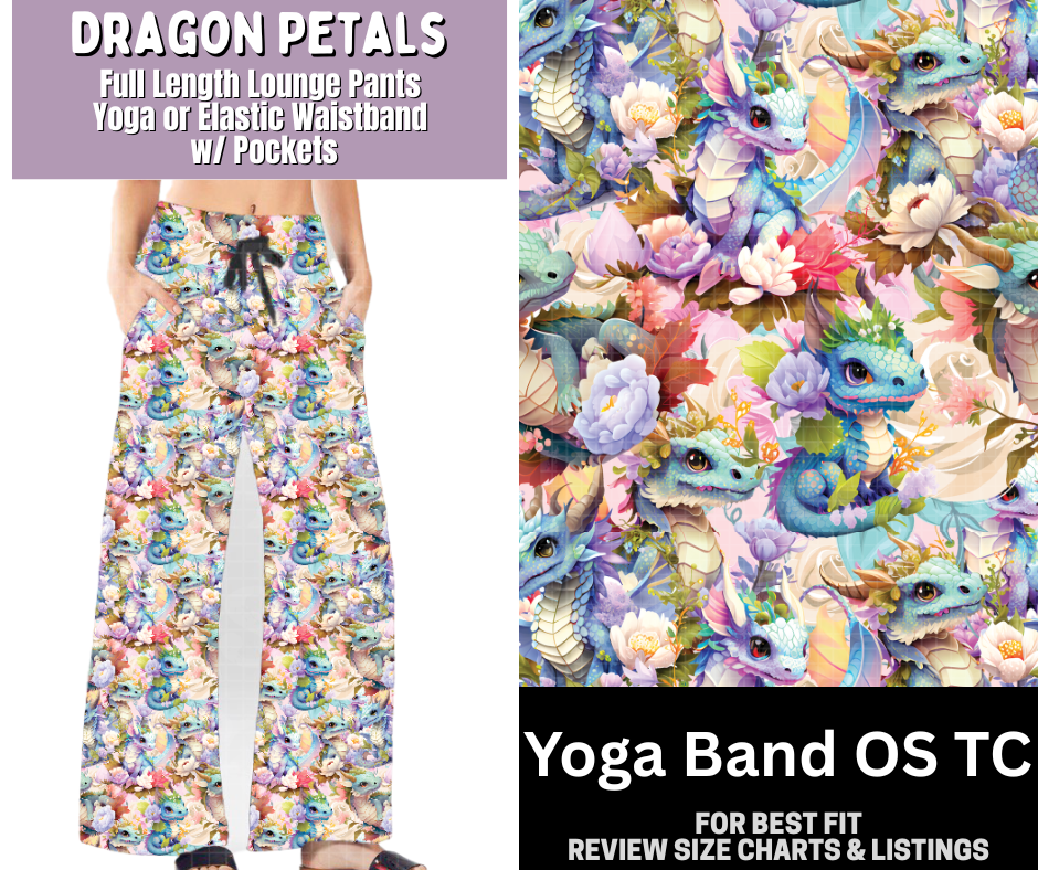 Dragon Petals Full Length Lounge Pants