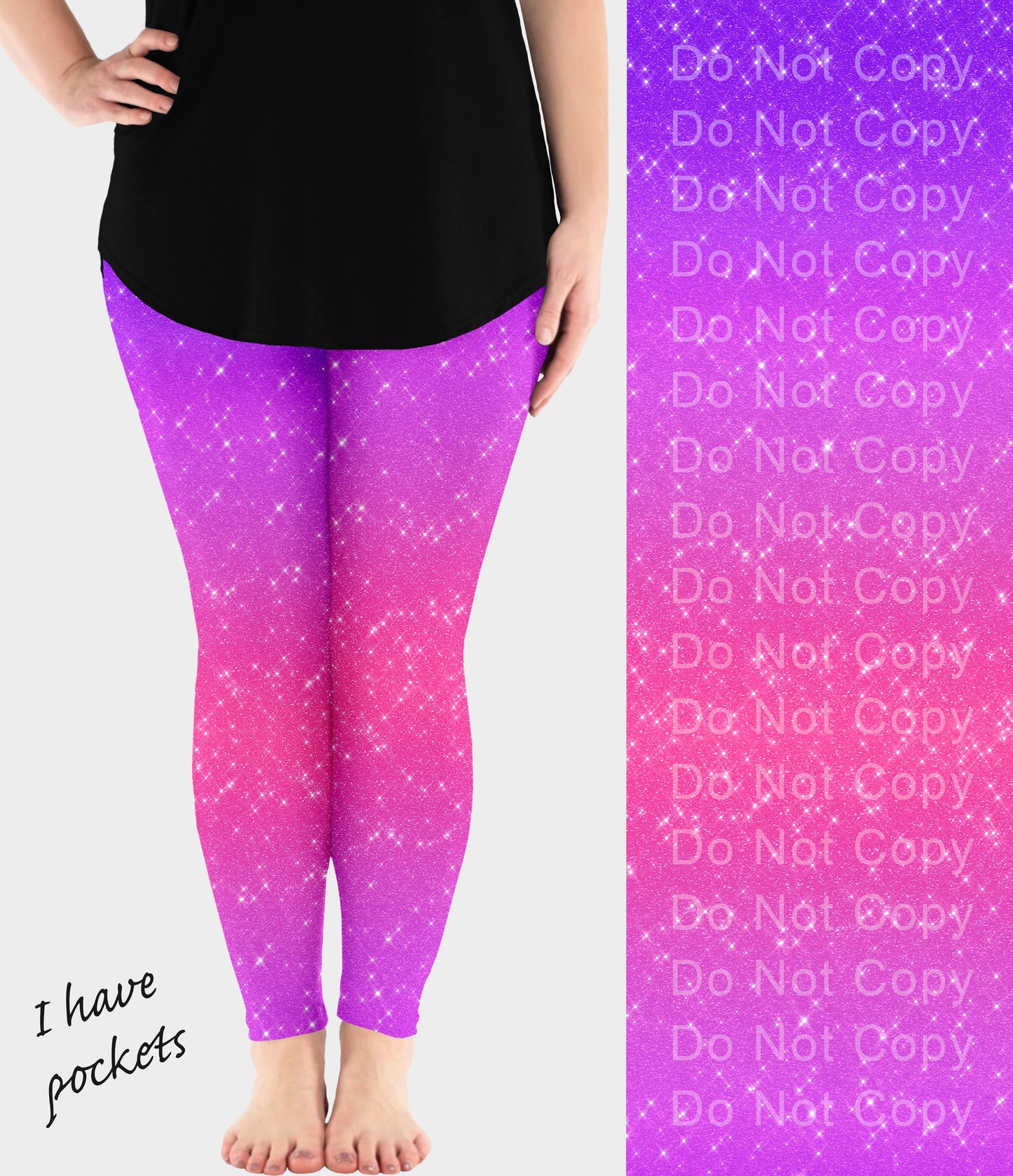 RTS - Dreamscape Sparkle Leggings w/ Pockets