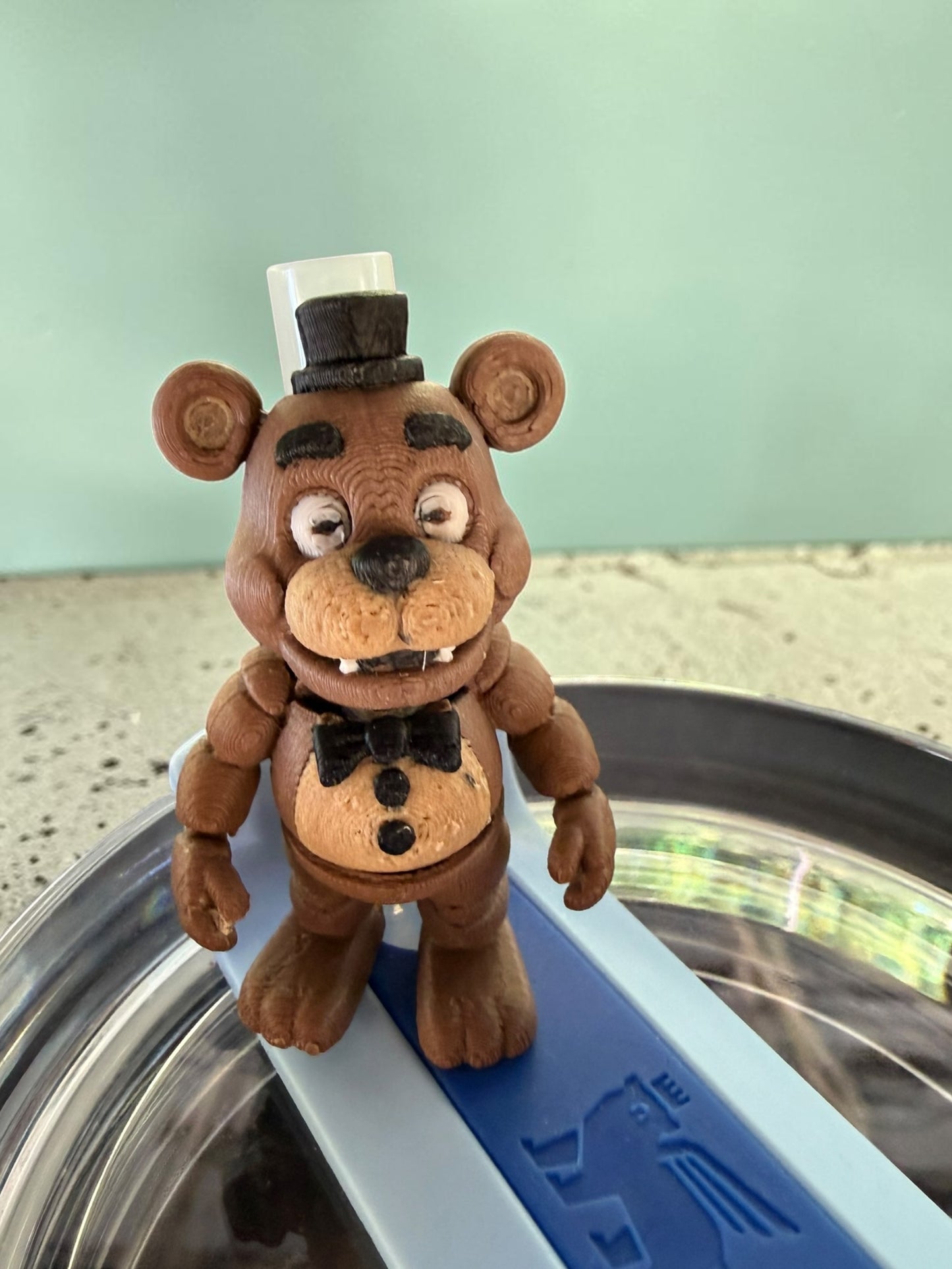 Creepy Bear- Straw Buddy- 3D Printed