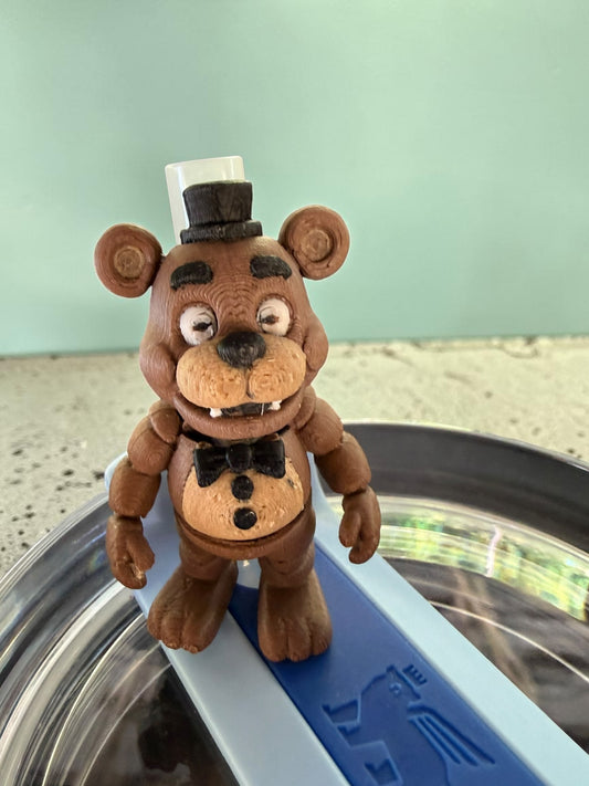 Creepy Bear- Straw Buddy- 3D Printed